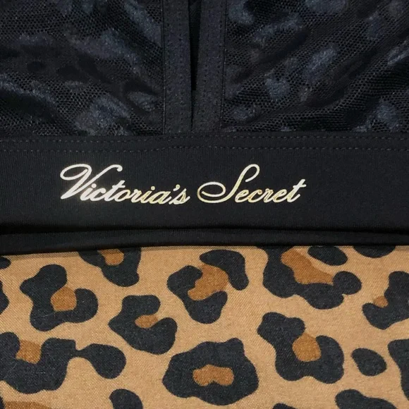 Victoria Secret Mesh cheetah print bra size Xtra-small *XS* - Picture 5 of 9